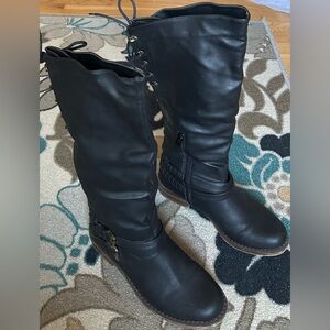 Black Women's Knee-High Boots